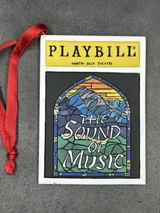 The Sound of Music Broadway Playbill Christmas Tree Ornament Classic Musicals - Picture 1 of 4