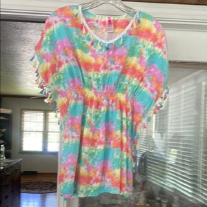 Colorful Tie-Dye women's swim coverup - Bild 1 von 7