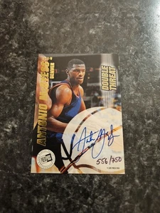 1997 Press Pass McDyess Battie Double Threat Auto # 556/750 Denver Nuggets - Picture 1 of 2