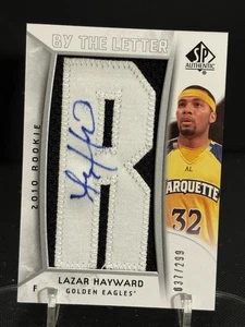 2010 SP Authentic Lazar Hayward Letterman Patch Auto 37 /299 Golden Eagles - Picture 1 of 2