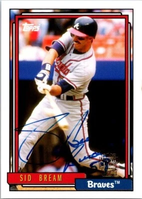 2012 Topps Archives Fan Favorites SID BREAM Atlanta Braves AUTO Insert - Image 1 of 2