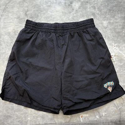 Vintage 90s Style Guess Adjustable Nylon Black Shorts - Image 1 of 4