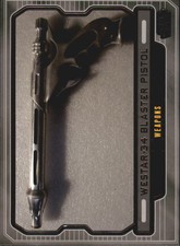 2013 Topps Star Wars Galactic Files 2 Card #602 WESTAR-34 blaster pistol