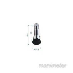 10 Gummiventile, Snap in Ventile TR413 mit Chromhülse und Kappe, TR 413 - Bild 1 von 1