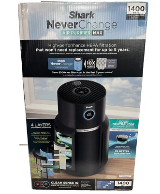Shark HP305 Never Change Air Purifier Max with Odor Neutralizer Tech, Black - Image 1 of 4