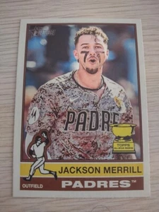 Topps Heritage Image Variation SP #422 2025 Jackson Merrill Padres - Imagen 1 de 2