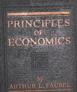 Principles Of Economics Arthur Faubel Vintage Textbook - Picture 1 of 3