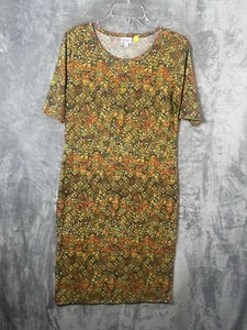 Vestido para mujer Lularoe floral talla grande, cómodo ceñido al cuerpo verde - Imagen 1 de 6
