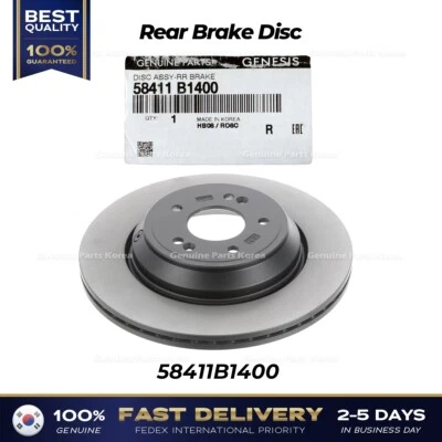 ⭐Genuino⭐ Disco de freno trasero 58411B1400 para Hyundai Genesis G80 Foto 1 de 3