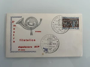 BUSTA FILATELICA AFFRANCATA SIP IIa MOSTRA FILATELICA ROMA - GADGET RARO - Foto 1 di 2