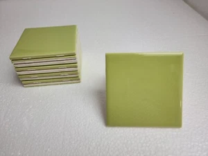 Soffitto doccia piastrelle ceramica verde lime 4,25 in metropolitana metà secolo moderno - Foto 1 di 13