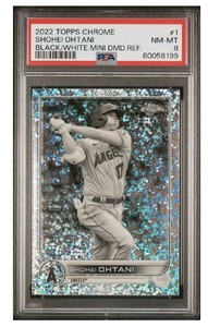 2022 Shohei Ohtani  Topps Chrome Black White MINI Diamond Refractor SP #1 ANGEL