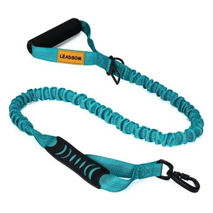 6FT Highly Reflective Heavy Duty Elastic Bungee Dog Leash Traffic Handle - Picture 1 of 7