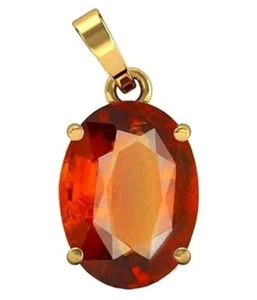 Certified 4.25 Ratti 3.50 Carat Natural Hessonite GOMED Stone Pendant - Locket - Picture 1 of 8