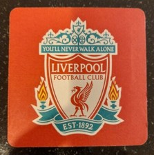 LIVERPOOL FC CRESTED BEER MATS PACK OF TEN (10)