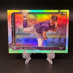 2025 Topps Series 1 Cal Quantrill Rainbow Foil #301 Colorado Rockies - Picture 1 of 2