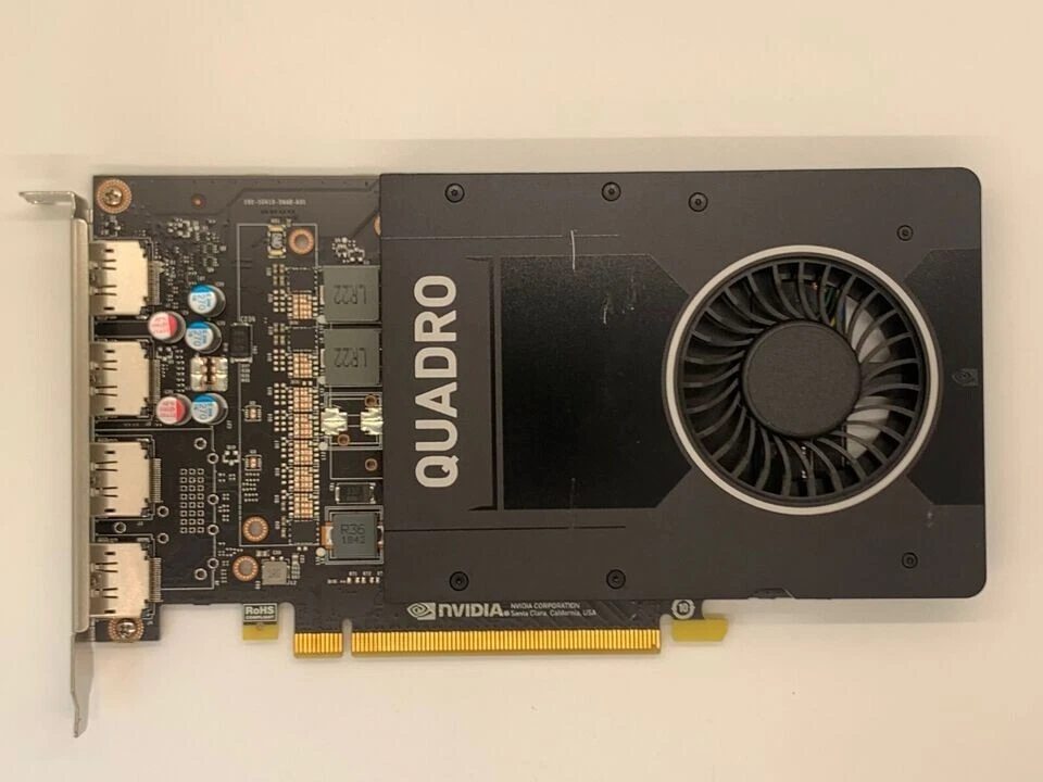 DELL 87CG5 087CG5 NVIDIA Quadro P2000 5GB GDDR5 PCI-E 3.0 x16 Video Card - Image 1 of 2