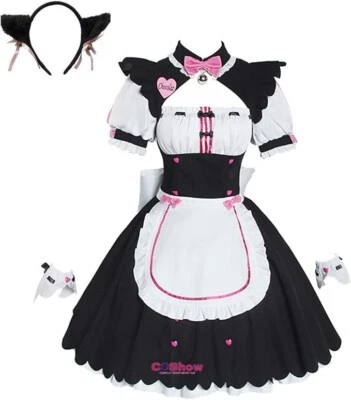 Nekopara Anime Cosplay Women Full Set Cat Girl Maid Servant/Vanilla/Choco SZ XXL - Image 1 of 4