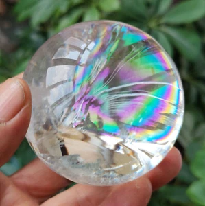 349g ARCO IRIS!! ESFERA CRISTAL CUARZO TRANSPARENTE NATURAL BOLA CURACIÓN 1 - Imagen 1 de 20