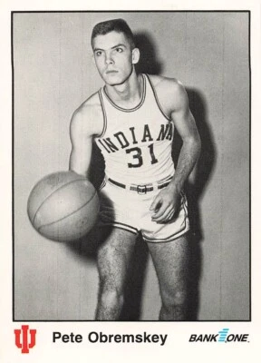 PETE OBREMSKEY 1986 BANK ONE ALL-TIME GREATS OF IU BASKETBALL #3 - Image 1 of 2