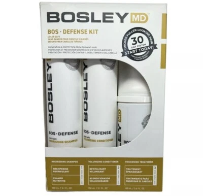 Bosley MD Color Safe Defense Kit para Adelgazamiento del Cabello Kit de Tres Piezas Foto 1 de 2
