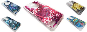 Tempered Glass + Liquid Motion Glitter Phone Case Cover For LG K30 / Premier Pro - Picture 1 of 6