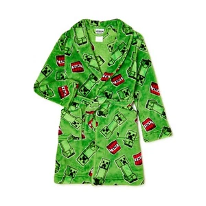 Minecraft Bathrobe Bath Robe Pajama Boy Size 8 10 12 - Picture 1 of 1