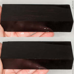 Bloque de madera de carpe negro estabilizado, bloque de mango de cuchillo,...