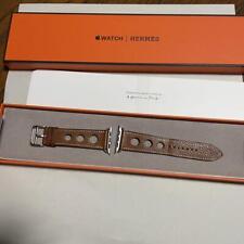 "Apple Watch Hermes Rally Simple Tour Leather Strap 42mm - Genuine Rare Find"