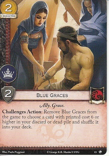 3 x Blue Graces AGoT LCG 2.0 Game of Thrones Dragons of the East 13 - Image 1 of 1