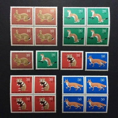 BroadviewStamps Germany #B422-25 MNH VF blocks with singles. - Image 1 of 2