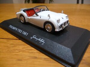 Miniature auto triumph de johnny hallyday 1/43