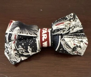 Star Wars Child Youth Bow Tie Clip On Black White Red - Picture 1 of 2