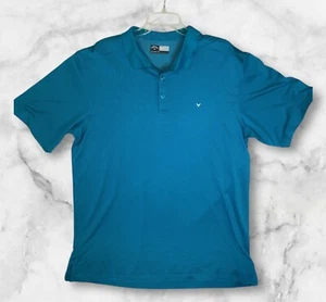 Callaway Opti-Dri Short Sleeve Polo Men’s XXL Turquoise Golf - Picture 1 of 5