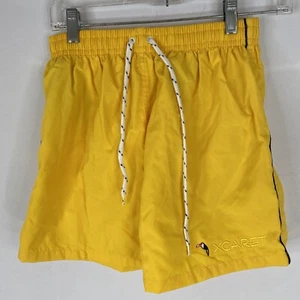 NWT XCARET Cancun Boy's Size M Yellow Swim Trunks Elastic Waist Drawstrings   - Picture 1 of 9