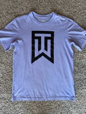 Tiger Woods Golf Nike Dri Fit Tee Mens Medium Purple T Shirt Great Condition - Image 1 of 4