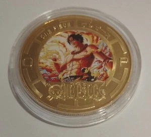 C 49 - One Piece Metallmünzen vergoldet mit Farbmotiv (brandneu) - Bild 1 von 2