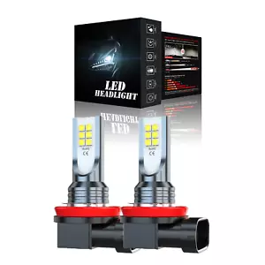 2X LED Fog Light Bulbs H8 H11 Fog Light Bulb White 6500K High Power DRL Lamps - Bild 1 von 12