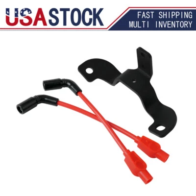 For Harley Davidson Sportster Coil and Ignition Relocation Kit 2007-22 Red Wires - Image 1 of 4