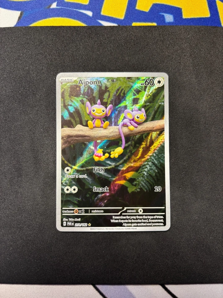Pokemon TCG Aipom 211/182 Paradox Rift Sv04 Holo - Image 1 of 2