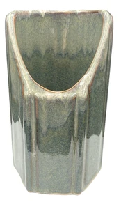 Bay Pottery (Virginia) Large Stoneware Utensils Crock, 8.4", Blue/Green Glazes - Picture 1 of 16