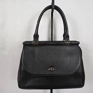 Borsa Giorgio Ferretti nera pelle italiana doppio manico 15" x 10" x 4" - Foto 1 di 17