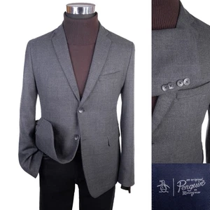 Original Pinguin Herren Wollmischung Zwei-Knopf Gr. 38 S Freizeitjacke ungebaut - Bild 1 von 13