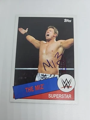 2015 Topps Heritage The Miz Signed Card #80 WWE Auto - Image 1 of 4