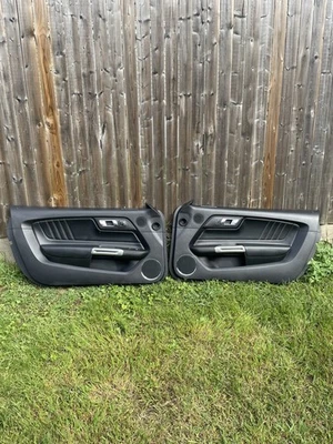 2015-2017 FORD MUSTANG GT DOOR PANEL PAIR DRIVER PASSENGER LEATHER (SEE DESC) - Image 1 of 4