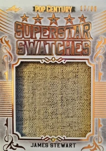 JAMES (Jimmy) STEWART Superstar Swatches  star worn wardrobe ONLY 1 of 2 ON EBAY - Picture 1 of 5