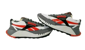 Reebok CL Legacy Leder grau rot weiß schwarz Schuhe Herren Größe 7 FY9115 - Bild 1 von 11