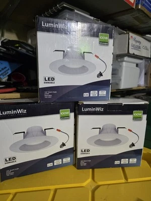 3 LUMINWIZ LED Lighting 6" E26 14w (100w Replacement) 2700K Dimmable  - Image 1 of 4