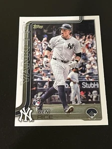 2025 Topps #337 Ben Rice (RC) Rookie Card Yankees - Picture 1 of 2