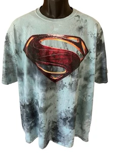 Camiseta Justice League Tie-Dye Para Hombre XXL 2XL Símbolo Superman Manga Corta - Imagen 1 de 6